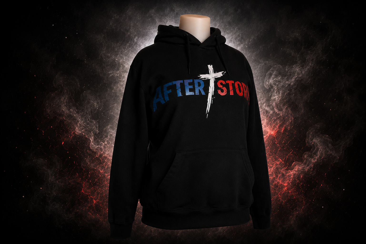 Sweat Afterstorm Tricolor Noir Unisexe – Image 2
