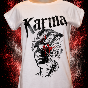 T-shirt Femme Karma Blanc – Image 1