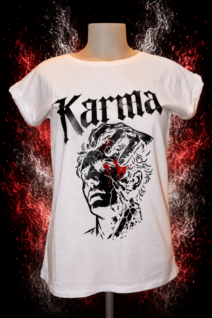 T-shirt Femme Karma Blanc