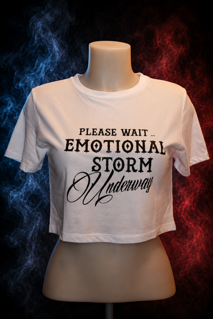 Crop top Emotional Storm Blanc