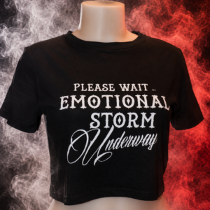 Crop top Emotional Storm Noir – Image 1