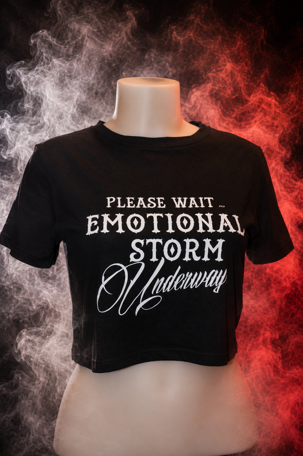 Crop top Emotional Storm Noir