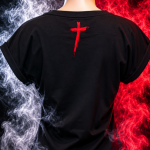 T-shirt Femme Karma Noir – Image 2
