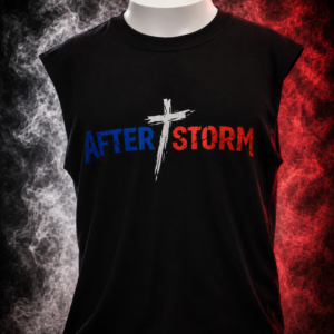 T-shirt Sans Manches Afterstorm Tricolor Noir Homme – Image 1