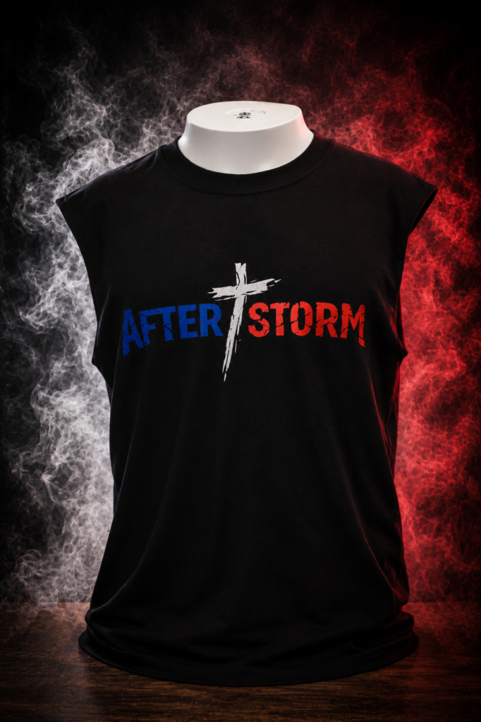 T-shirt Sans Manches Afterstorm Tricolor Noir Homme