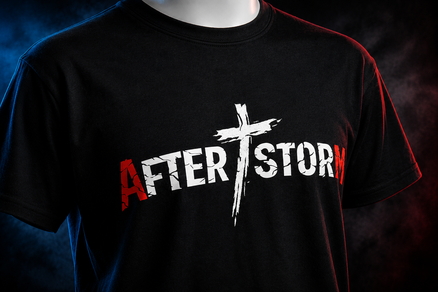 T-shirt Afterstorm Basic Noir Homme – Image 2