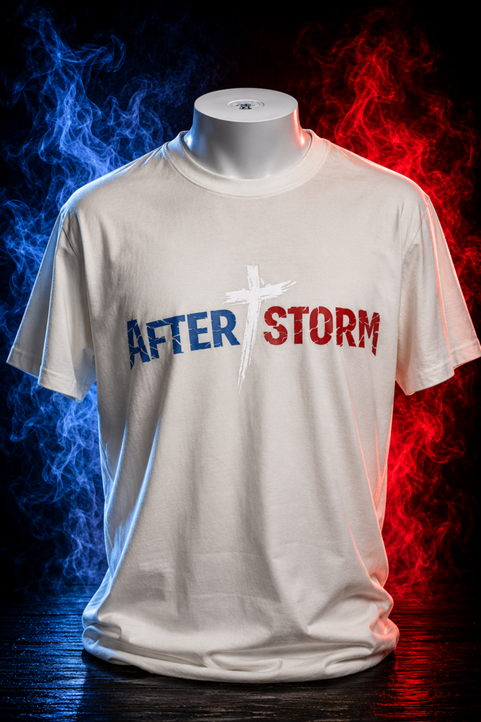 T-shirt Afterstorm Tricolor Vanille Homme