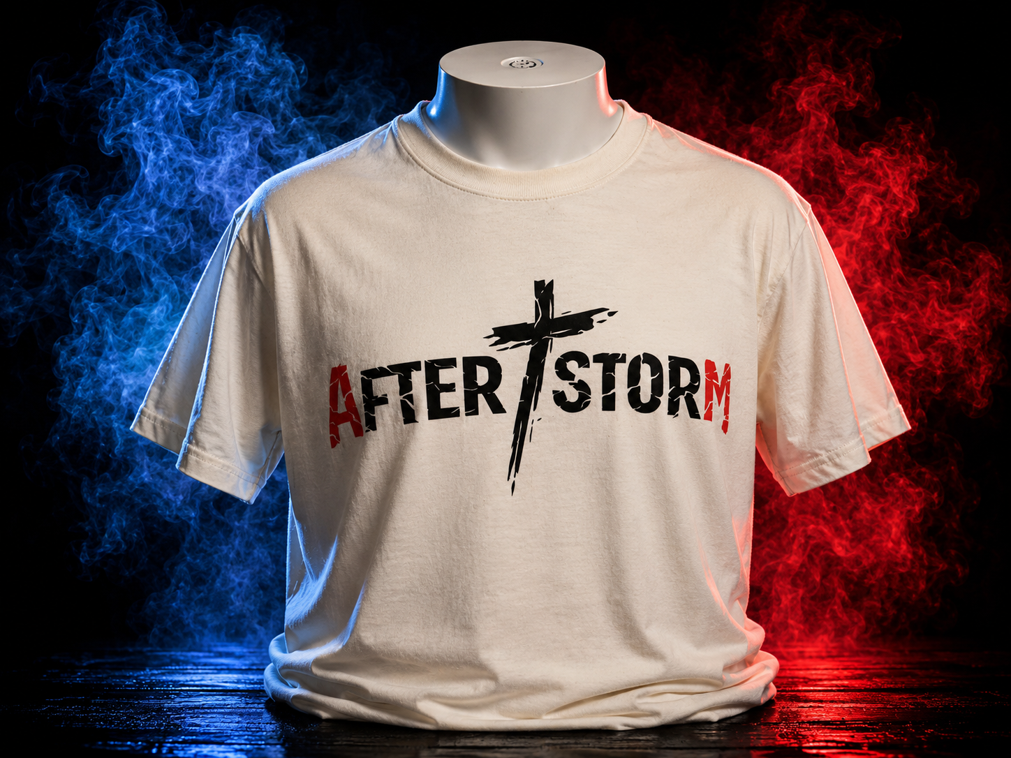 T-shirt Afterstorm Basic Vanille Homme – Image 2