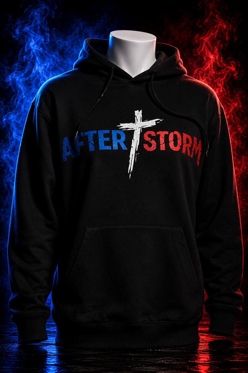 Sweat Afterstorm Tricolor Noir Homme