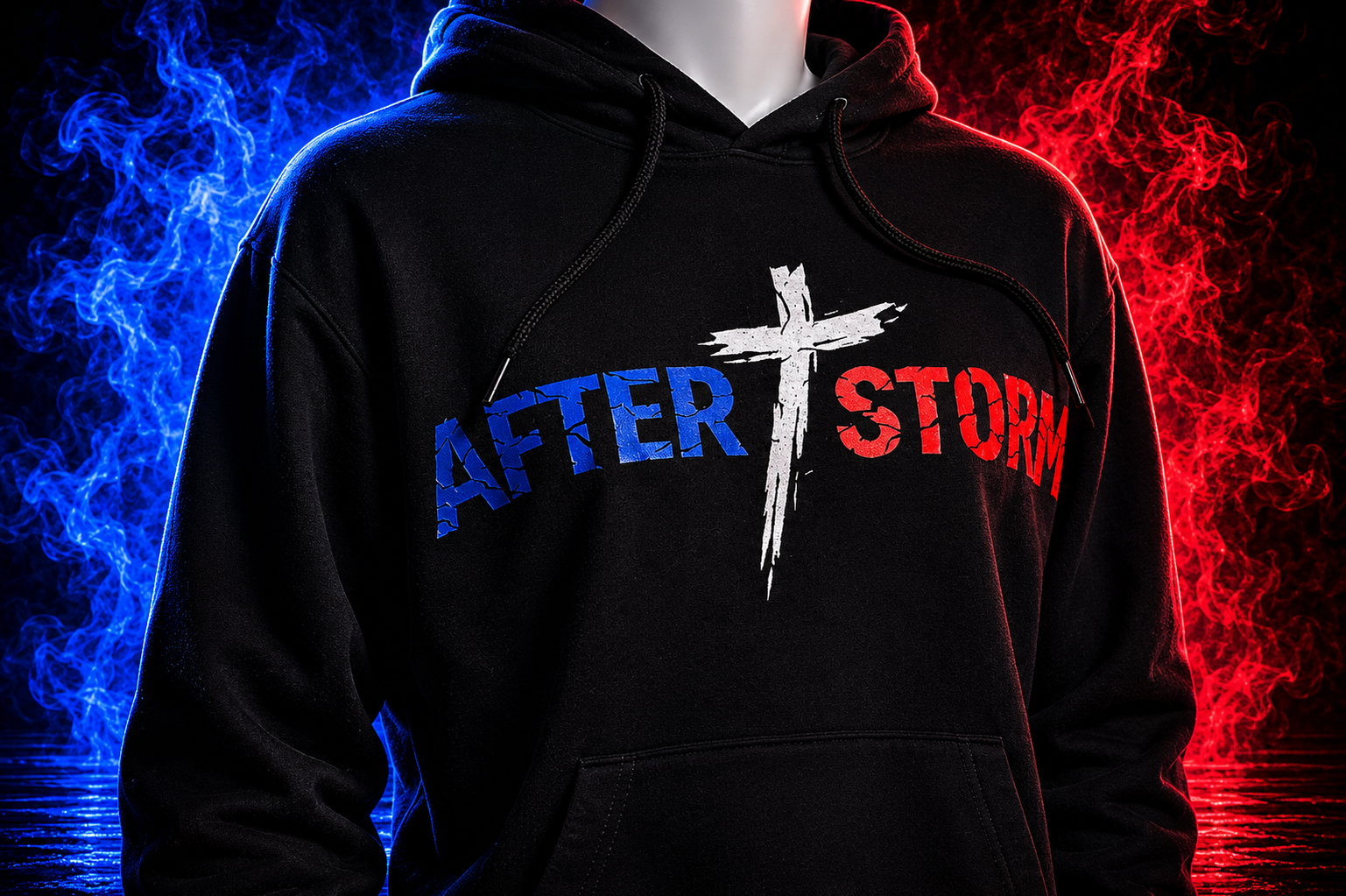 Sweat Afterstorm Tricolor Noir Homme