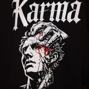 Sweat Karma Noir Unisexe – Image 2